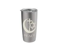Peace | Crescent Cross Hexagram Interfaith Unity Coexist Stainless Steel Insulated Tumbler
