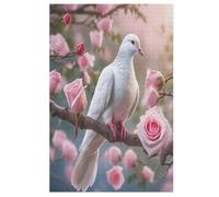 Peace Dove 1000 Piece Wooden Jigsaw Puzzles for Adults & Kids - Puzzle for Teens 78×53cm