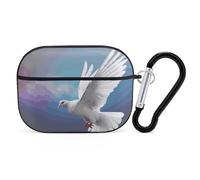 Peace Dove AirPods Pro Protective Case Cute Earphone Protective Covers with Keychain Ring - Compatible with AirPod Pro 2nd / 1st Generation