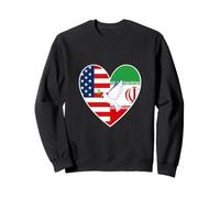 Peace Dove Design Uniting the USA and Iran Sweatshirt