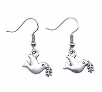 Peace Dove Earring Holy Spirit Faith Dove Dangle Earrings Peace Lover Small