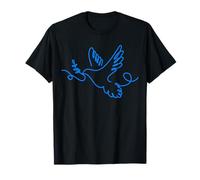Peace Dove One Lineart Peace Sign Dove Peace T-Shirt