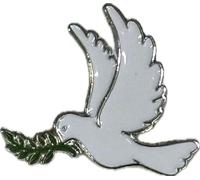 Peace Dove Pin Badge