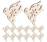 Peace Dove Slices Unfinished 20pcs for Crafts Wooden