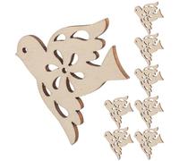Peace Dove Slices Wood Ornament Unfinished 20pcs Wooden