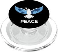 Peace Dove with World Map Wings PopSockets PopGrip for MagSafe