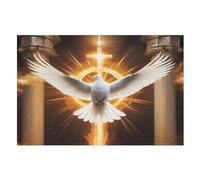 Peace Dove Wooden Jigsaw Puzzles 1000 Piece Puzzle For Adults. Challenging To Complete But Fun And Humorous Jigsaws （75×50cm）