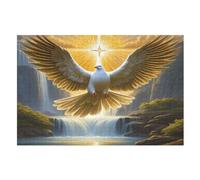 Peace Dove Wooden Jigsaws Puzzles for Adults 1000 Jigsaw Puzzle, Decompressing Intellectual Educational Toy for Kids （75×50cm）