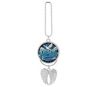Peace Doves Love Car Hanging Ornament Mirror Accessories Angel Wings Pendant
