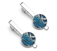 Peace Doves Love Men's Tie Clips Necktie Bar Pinch Clip Set of 2 Formal Business Wedding Accessories