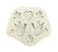 Peace for Dove & Heart Shaped Silicone Fondant Mold Chocolate Moulds Cake Decorating Gadgets Candy Molds