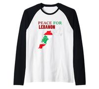 peace for Lebanon Raglan Baseball Tee