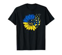 Peace For Ukraine Sunflower, Butterfly T-Shirt