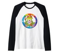 Peace Frog Shirt Love Hippie Faith Joy Hope Positive Vibes Raglan Baseball Tee