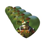 Peace Frog Tree Car Air Fresheners Cards 4 Pcs Hanging Fragrance Scented Cards Long-Lasting Car Aromatherapy Tablets for Wardrobe Bathroom Car Interior Mirror Pendant Gifts