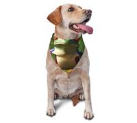 Peace Frog Tree Dog Bandana Pet Scarf Accessories for Small Medium Dogs Cats Photo Prop, Triangle Pet Bandanas Adjustable Puppy Bib Washable Dog Kerchief Puppy Neckerchief