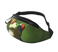 Peace Frog Tree Fanny Pack for Men Women Crossbody Waist Bag Waterproof Sports Belt Bag Outdoor Hip Pack