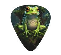 Peace Frog Tree print Celluloid Guitar Plectrums for Acoustic Guitar Bass,Guitar Picks with Organizer Box