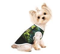 Peace Frog Tree Print Dog Shirt Summer Lightweight Pet T Shirts Soft Breathable Stretchy Cats Dogs Tee Shirt