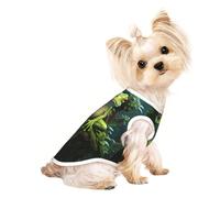Peace Frog Tree Print Pet T-Shirt, Sleeveless Pullover Vest For Small Puppy Kitten Indoor Outdoor Wear
