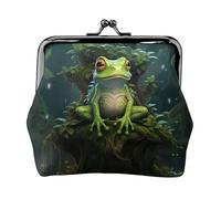 Peace Frog Tree Printing Small Travel Kit Wallet, Compact Pouch For Camping Adventures And Fishing Trips, Black, One Size, Art Deco