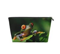 Peace Frog Tree Vagilo Leather Toiletry Bag - Stylish & Durable Toiletry Kit for Travelers, Cosmetic Organizer, Makeup Bag, Carry-On, Portable Organizer, Zippered Pouch