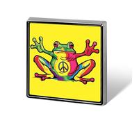 Peace Frogs Multi-Color Funny Lapel Tie Pin Buttons Brooch Badge Pin Clothes Hat Accessories for Men Women