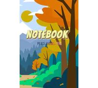 Peace Grows Here - Nature Notebook: 6x9in, 180 pages, 25 lined each page with 7.4 mm spacing
