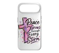 Peace Grows through Every Storm Colorful Faith Art Case for iPhone Air