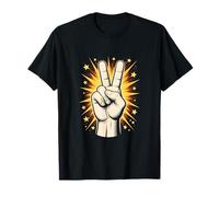 Peace Hand Sign Harmony and Positivity Movement T-Shirt