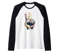 Peace Hand Sign No Wars No Kings No ICE Resistance Raglan Baseball Tee