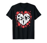 Peace Heart - Floral Hippie Peace Lover T-Shirt