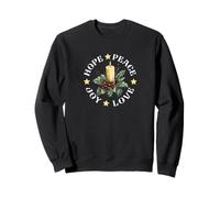 Peace Hope Love & Joy - Advent Christmas Candle Sweatshirt