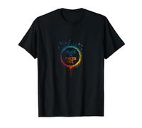 Peace in, Pieces Out: Inspirational Rainbow Bird Circle T-Shirt, Men, Black, XXL