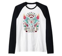 Peace in the Universe Promoting Peace Throughout Universe Raglan Baseball Tee