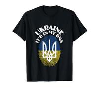 Peace in Ukraine Ukraine It's in My DNA Apparel Value Graphic T-Shirt, Men, Black, L