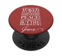Peace Is Presence of Jesus His Yoke Is Light Matthew 11 28 PopSockets Adhesive PopGrip