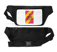Peace is The Time Between Two Wars Unisex Waist Bag Black