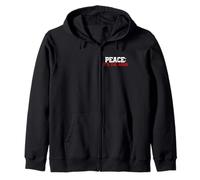 Peace, It's the Bomb! Wordplay Peace Quote, No War Zip Hoodie