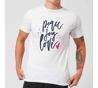 Peace Joy Love T-Shirt - White - 5XL - White