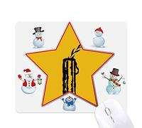 Peace Leaf Olive Branch Anti-war Christmas Snowman Family Star Mouse Pad