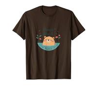 Peace Like A Capybara: Cute Animal Zen Lover Gift T-Shirt, Men, Brown, XXL