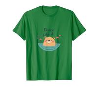 Peace Like A Capybara: Cute Animal Zen Lover Gift T-Shirt, Men, Kelly Green, 3XL