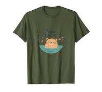Peace Like A Capybara: Cute Animal Zen Lover Gift T-Shirt, Men, Olive, XL