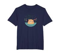 Peace Like A Capybara: Cute Animal Zen Lover Gift T-Shirt, Men's Big and Tall, Navy, 4X Tall