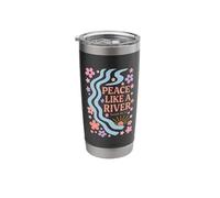 Peace Like A River - Isaiah 66:12 Stainless Steel Insulated Tumbler