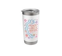Peace Like A River - Isaiah 66:12 Stainless Steel Insulated Tumbler