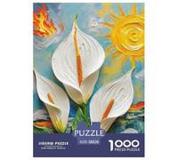 Peace Lily 1000 Piece Jigsaw Puzzles for Adults Challenging Game Home Decoration Premium Box Packaging 38x26cm/1000pcs