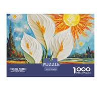 Peace Lily 1000 Pieces Jigsaw Puzzles For Adults Challenging Game Stress Relieving Entertainment Exercise The Memory of The Brain For Adults Gifts 70x50cm/1000pcs