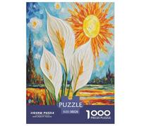 Peace Lily 1000 Pieces Jigsaw Puzzles For Adults Educational Games Stress Relieving Entertainment Cultivate The Spirit of Teamwork For Adults Gifts 38x26cm/1000pcs